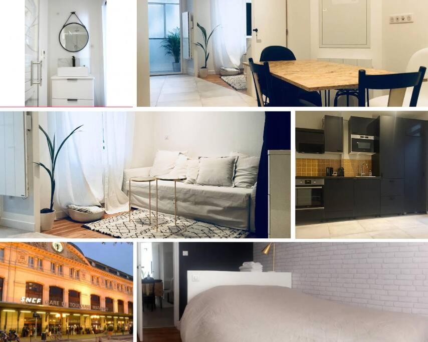 2 Chambres - Proche Gare Sncf Avec Parking Тулуза Екстериор снимка